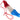 HOOINET ROOD/ WIT/ BLAUW